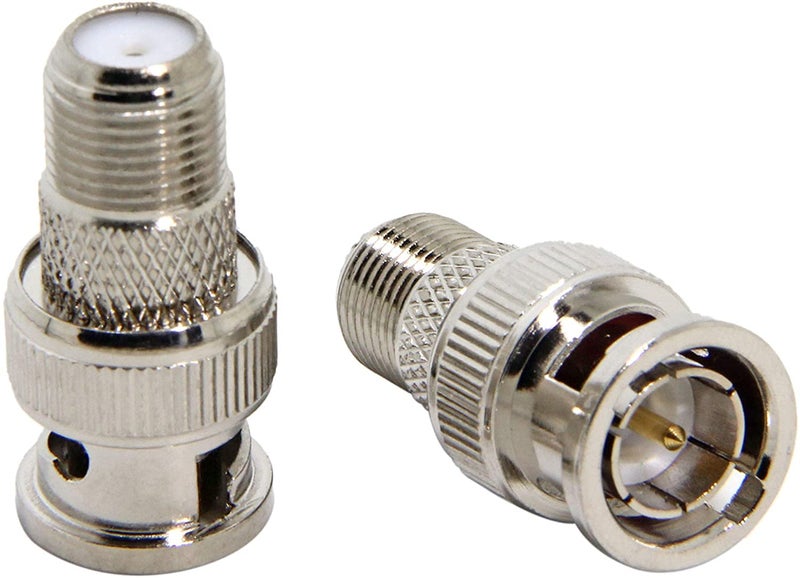 RFAdapter BNC Male to F Female, BNC to F Type Coax Adapter Connector, 20-Pack RG6, RG59 Connector for Scanner, Camera - Image 1
